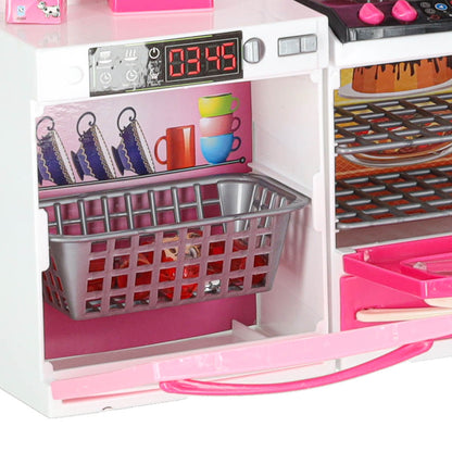 Dollhouse Kitchen Furniture Set – 4 Modules with Fridge & Dishwasher