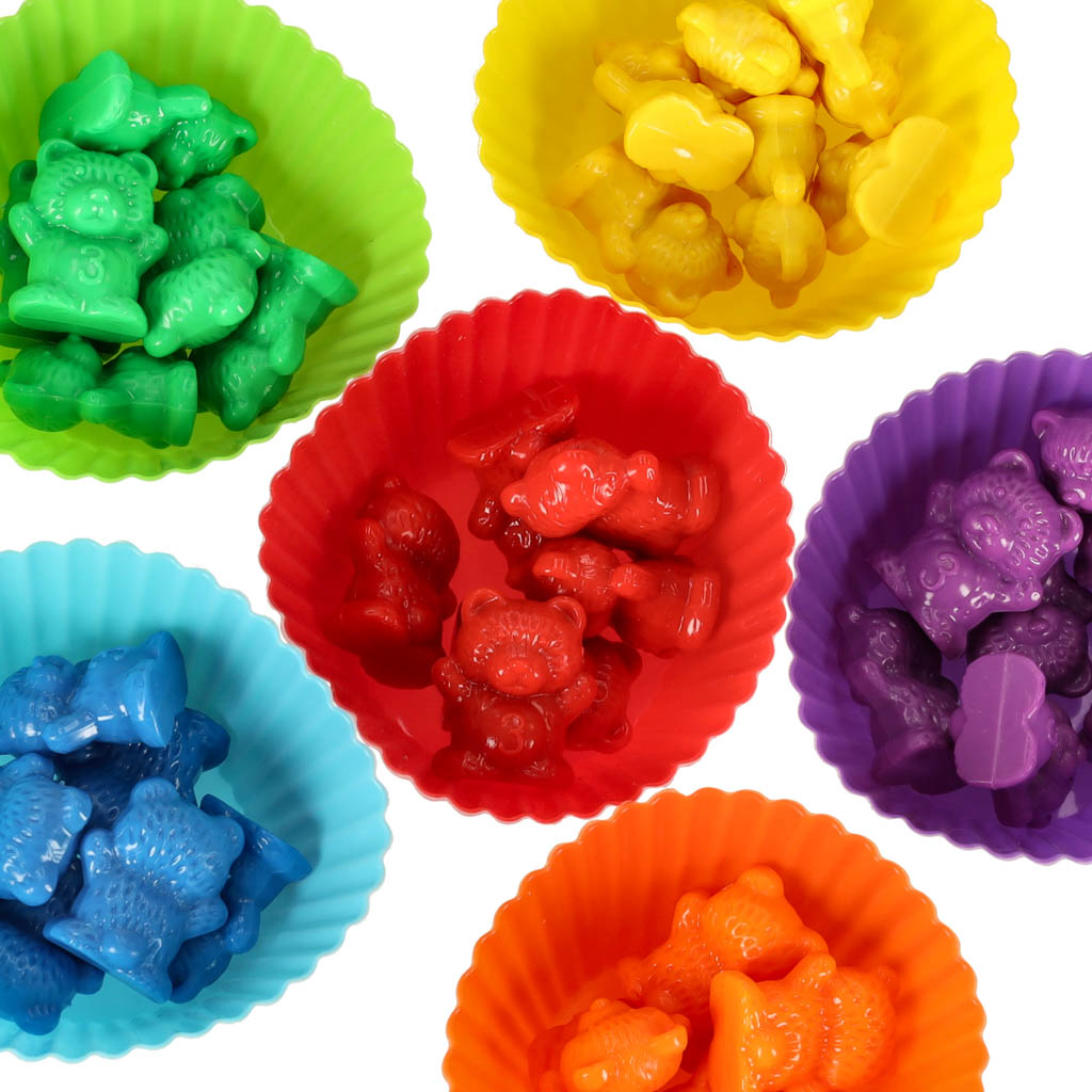 Counting Bears Sorting Set – 44-Piece Montessori Math Toy