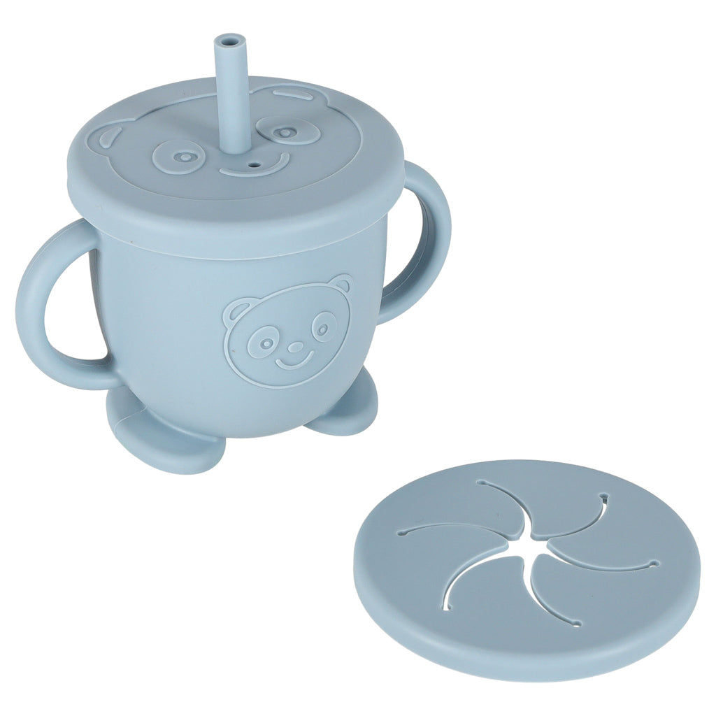 9-Piece Silicone Baby Feeding Set with Suction Cups – Blue Crab