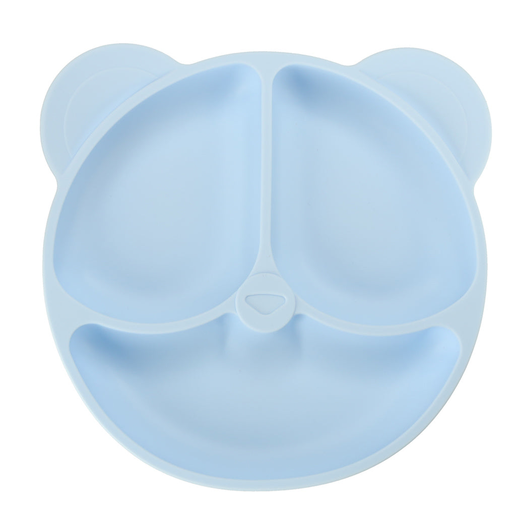 Silikonowy zestaw do karmienia dla maluchów Blue Bear – 4 elementy