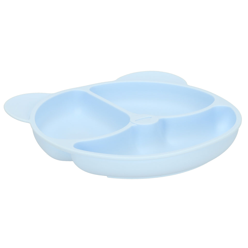 Silikonowy zestaw do karmienia dla maluchów Blue Bear – 4 elementy