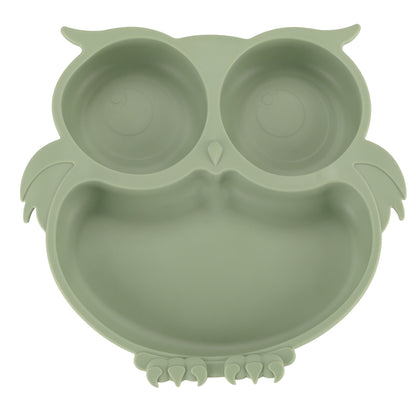 Silikonowy zestaw do karmienia Green Owl – 8 elementów