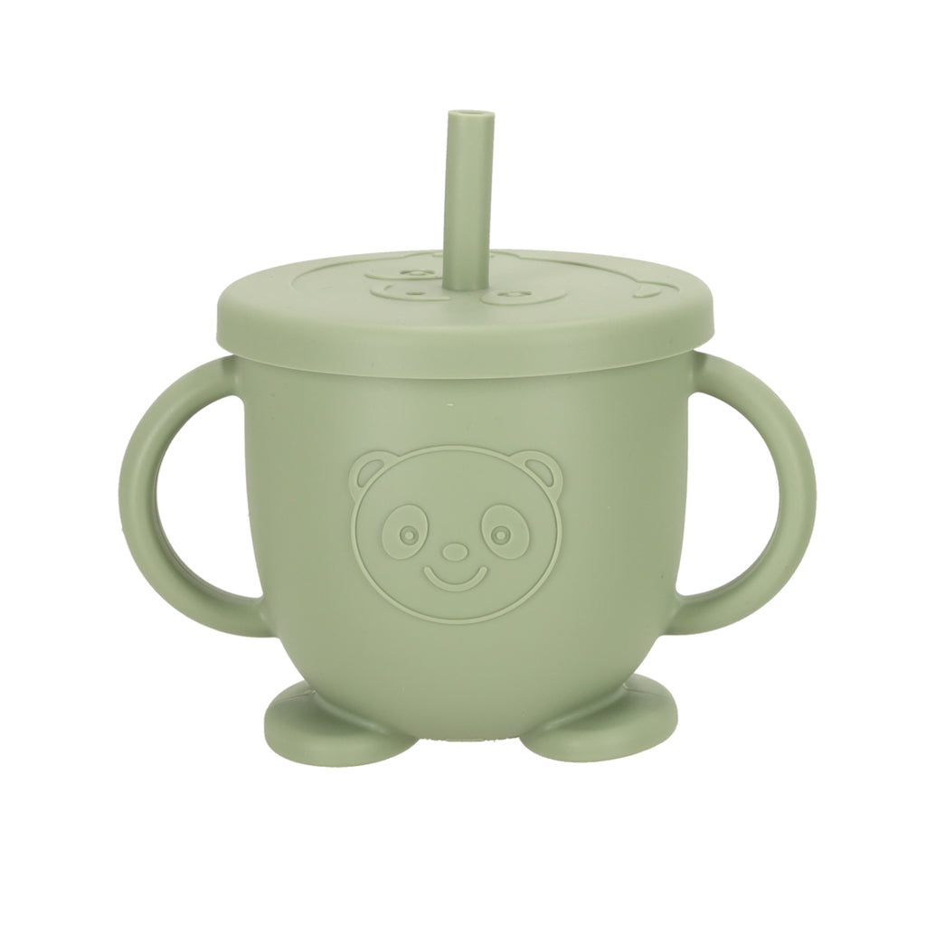 Silikonowy zestaw do karmienia Green Owl – 8 elementów
