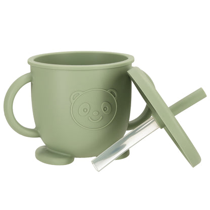 Silikonowy zestaw do karmienia Green Owl – 8 elementów