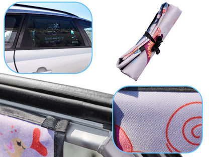 Magnetic Car Window Sun Shade Deer UV Protection Curtain