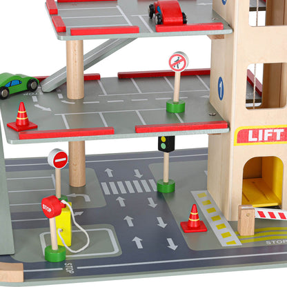 Wielopoziomowy drewniany parking miejski LULILO Benino