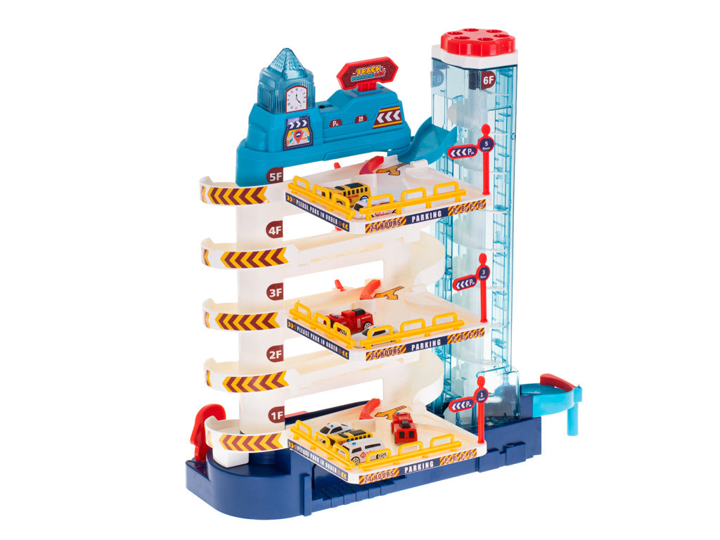 5-Level Parking Garage with Electric Elevator & 8 Cars