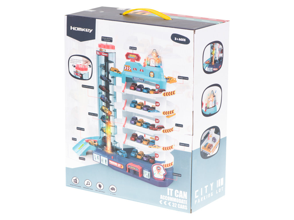 5-Level Parking Garage with Electric Elevator & 8 Cars