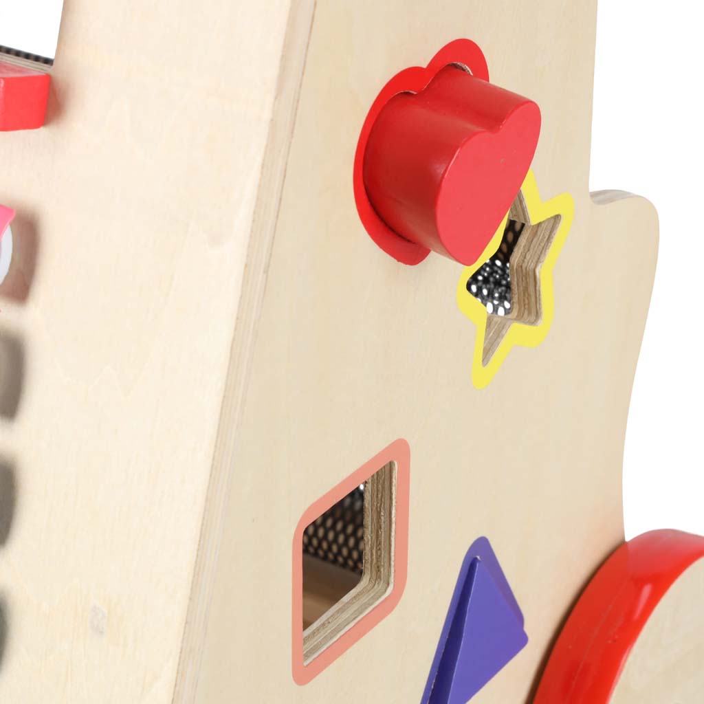 Wooden Baby Walker with Activity Cube 6-in-1