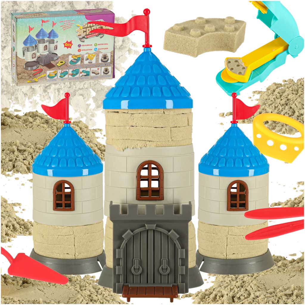 750g Kinetic Sand Castle Building Set for Kids