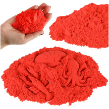 Czerwony magiczny piasek sensoryczny dla dzieci 3+ – 1 kg kreatywnej zabawy