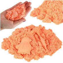 Pomarańczowy Magiczny Piasek Sensoryczny dla Dzieci 3+ – 1kg Kreatywnej Zabawy