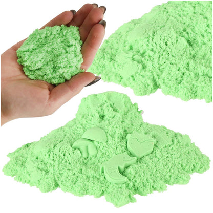 Green Magic Kinetic Sand 1KG for Kids