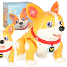Interaktywna zabawka dla psa Corgi z podświetlanymi uszami, muzyką i funkcją chodzenia