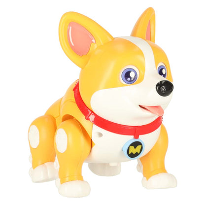 Interaktywna zabawka dla psa Corgi z podświetlanymi uszami, muzyką i funkcją chodzenia