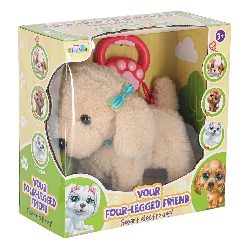 Interactive Poodle Dog Toy with Leash, Walking & Sounds – 3+