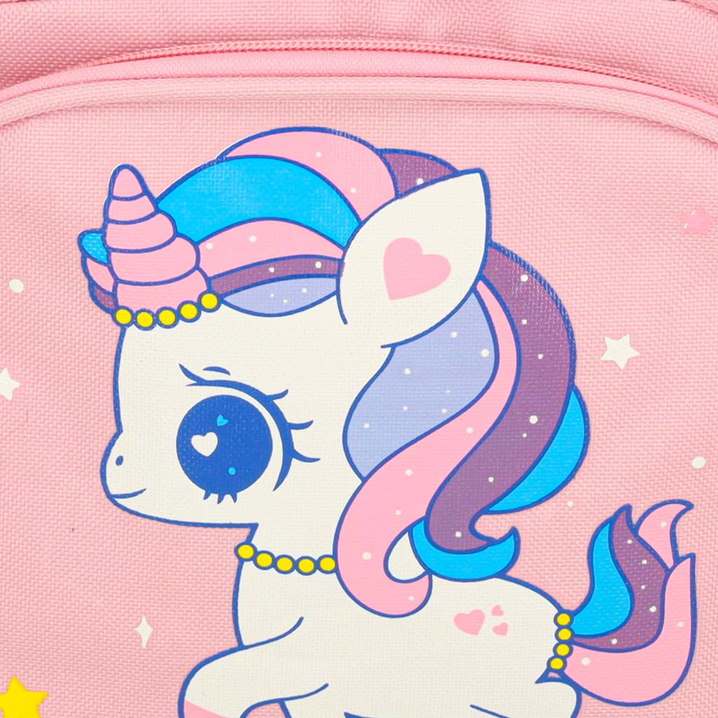 Kids Unicorn Backpack – Pink Preschool Backpack with Front Pouch