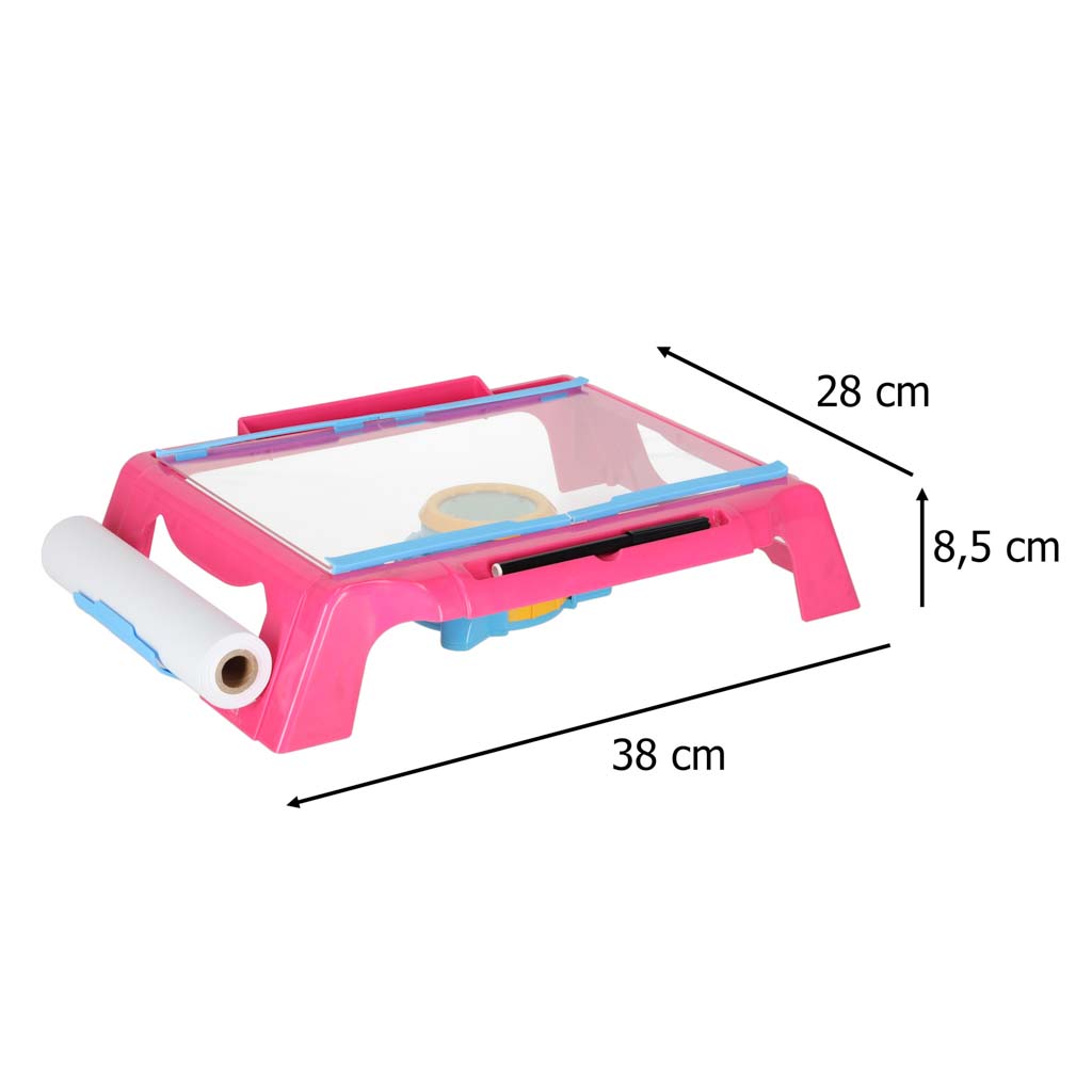 Kids Drawing Projector Table Set – Pink Edition