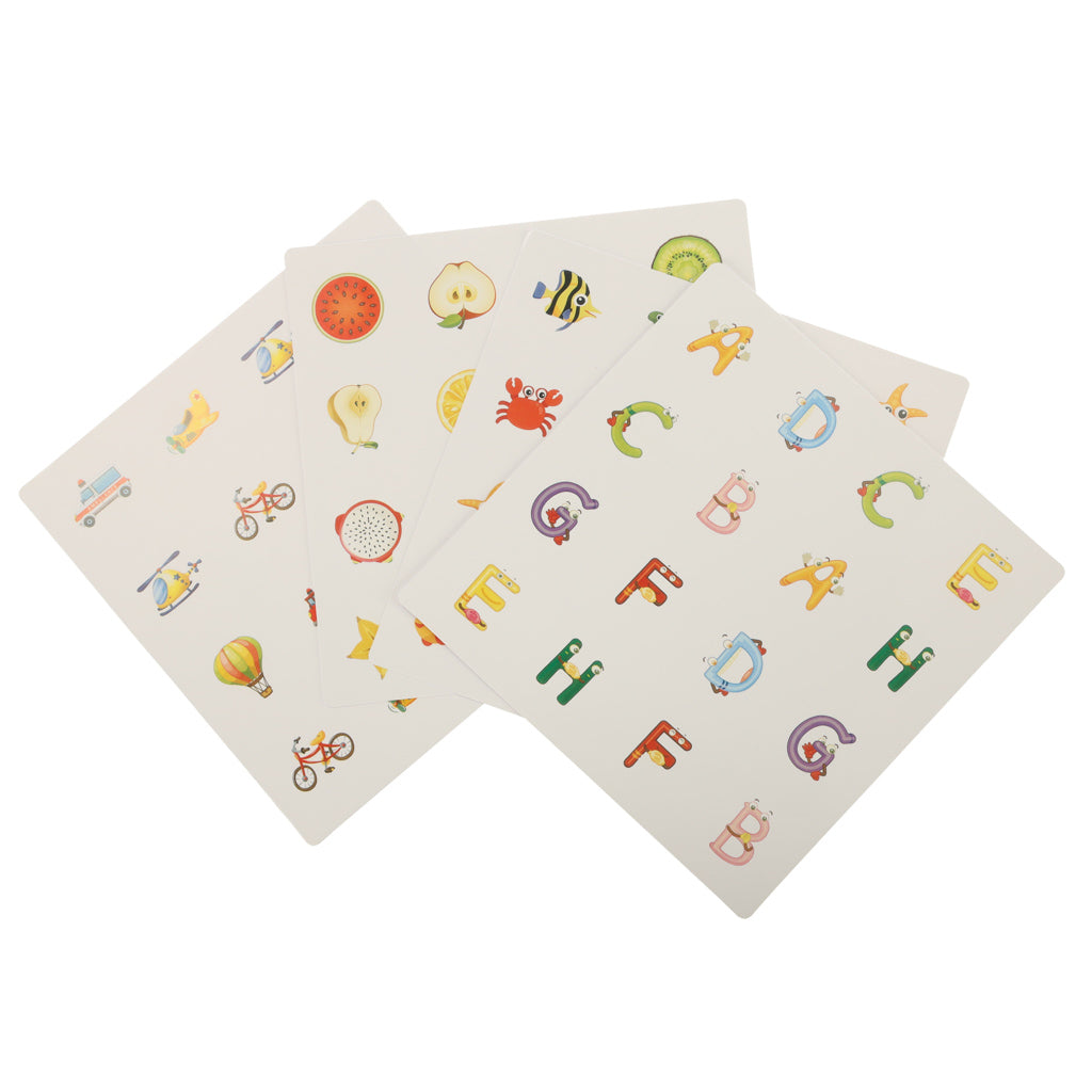 Wooden Memory Matching Game – Educational Puzzle Board with Cards