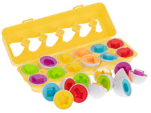 Edukacyjny sorter jajek – 12 pasujących jajek zabawka Montessori