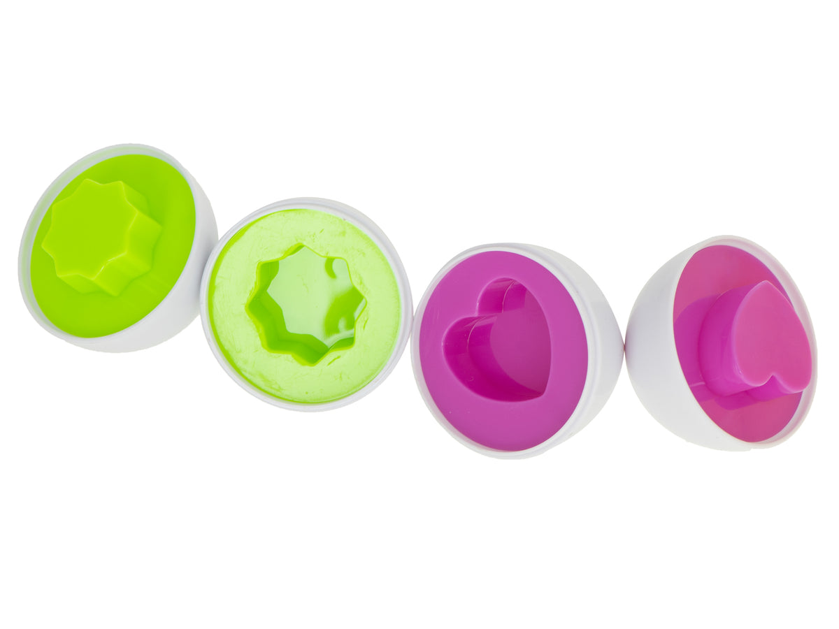 Educational Egg Shape Sorter – 12 Matching Eggs Montessori Toy