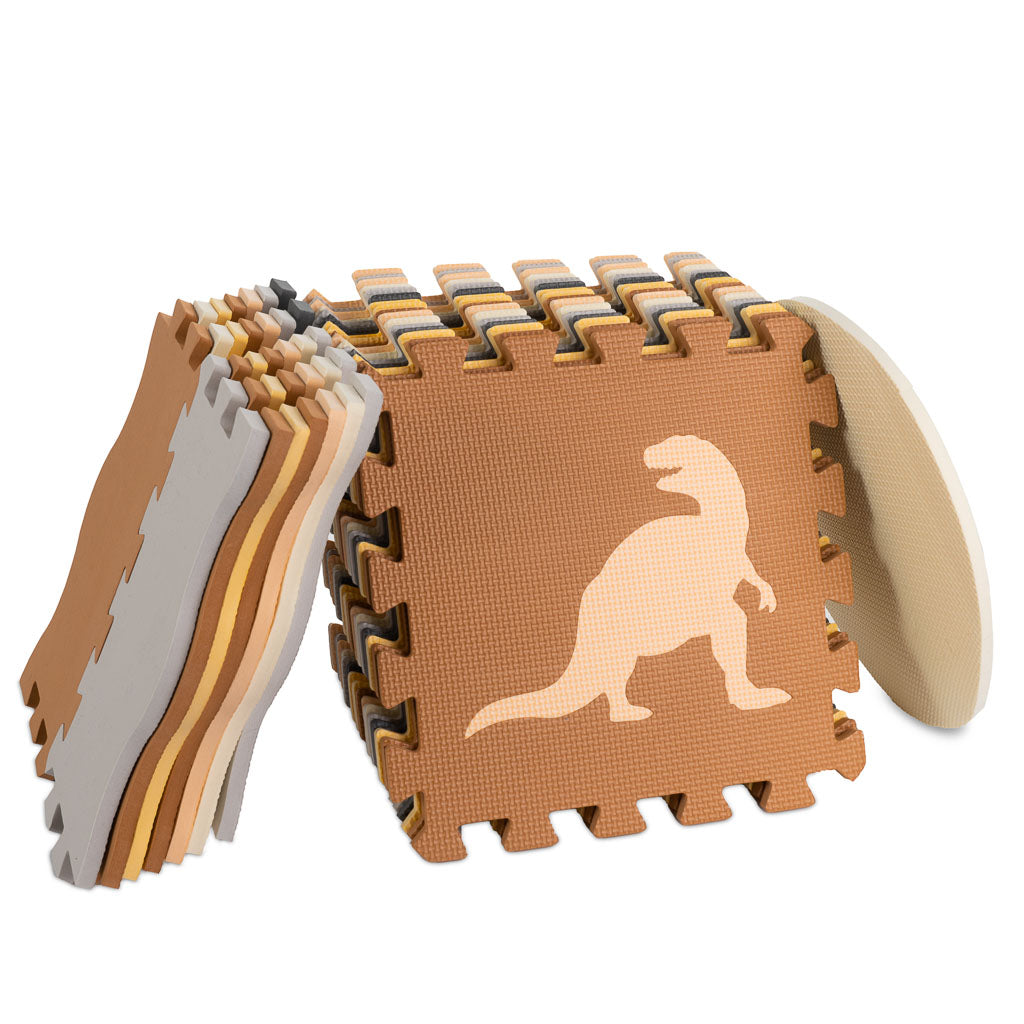 Piankowe puzzle podłogowe Dinozaury – 36 elementów dla dzieci 3+