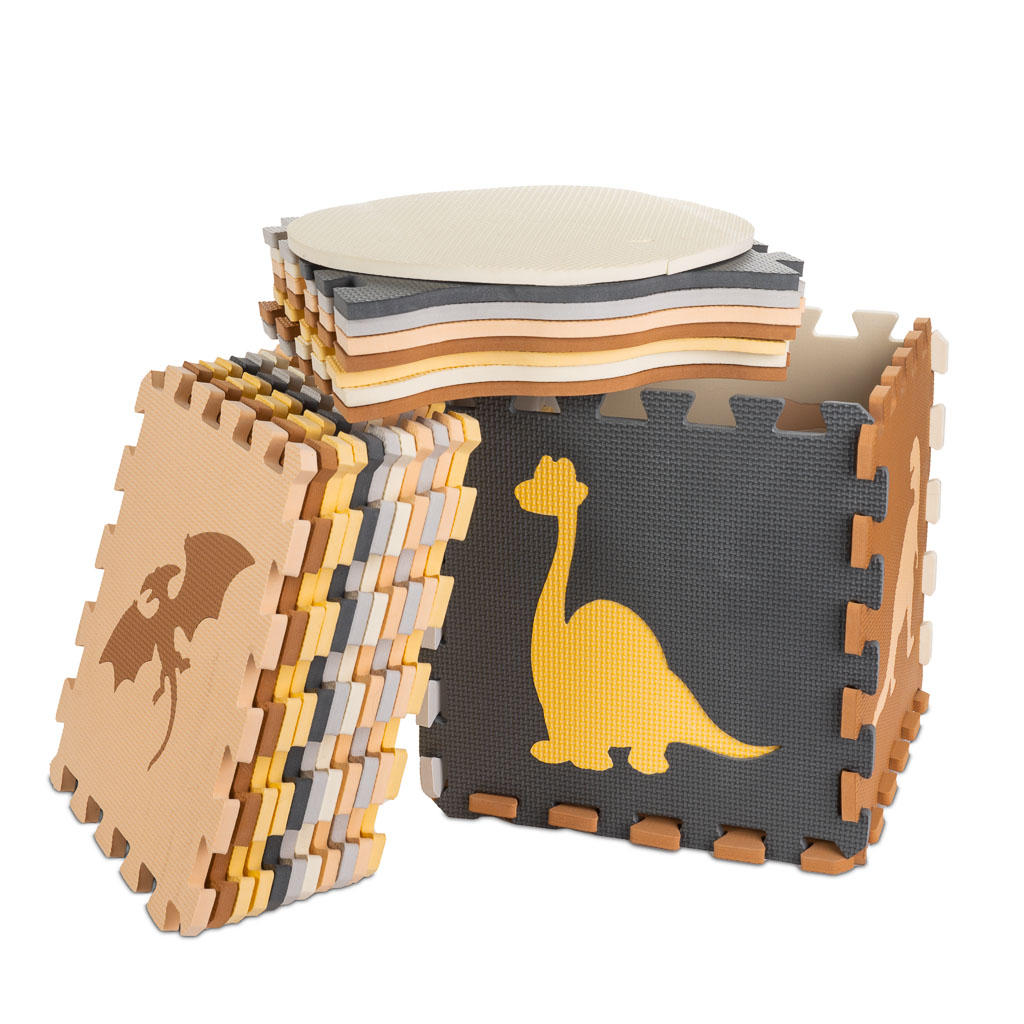 Piankowe puzzle podłogowe Dinozaury – 36 elementów dla dzieci 3+