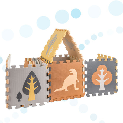Piankowe puzzle podłogowe Dinozaury – 36 elementów dla dzieci 3+