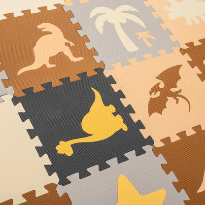 Piankowe puzzle podłogowe Dinozaury – 36 elementów dla dzieci 3+