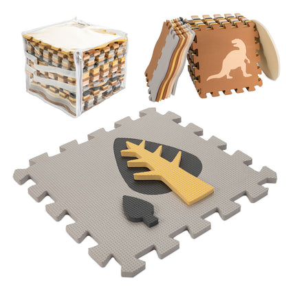 Piankowe puzzle podłogowe Dinozaury – 36 elementów dla dzieci 3+