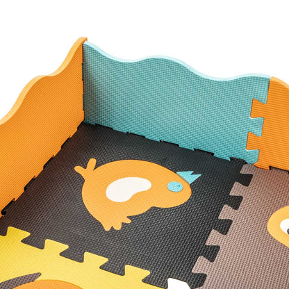 Animal Foam Puzzle Play Mat 114 × 114 cm – 25-Piece EVA Mat