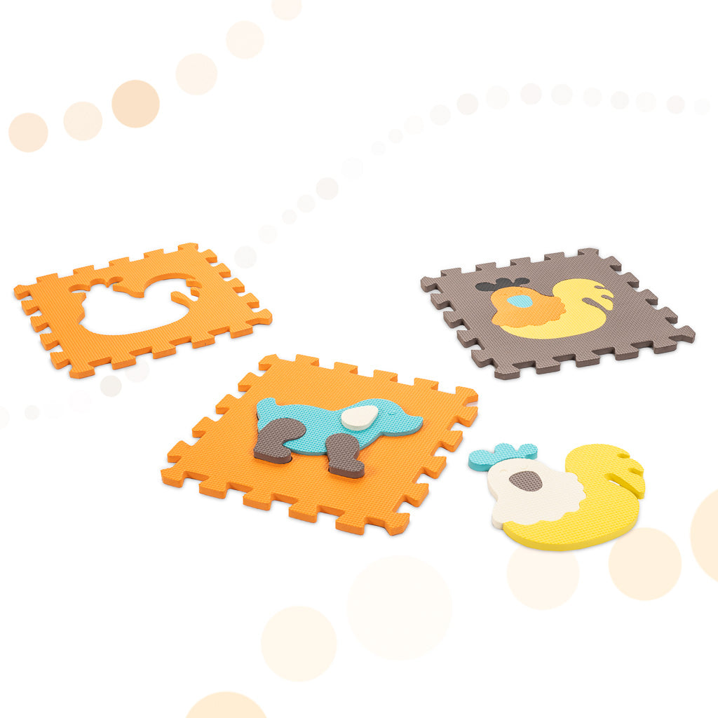 Animal Foam Puzzle Play Mat 114 × 114 cm – 25-Piece EVA Mat