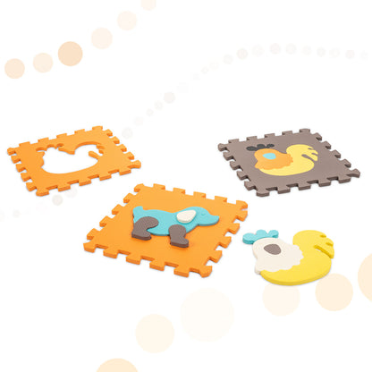 Animal Foam Puzzle Play Mat 114 × 114 cm – 25-Piece EVA Mat