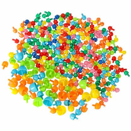 Mushroom Peg Puzzle Mosaic Set for Kids – 296 Pieces