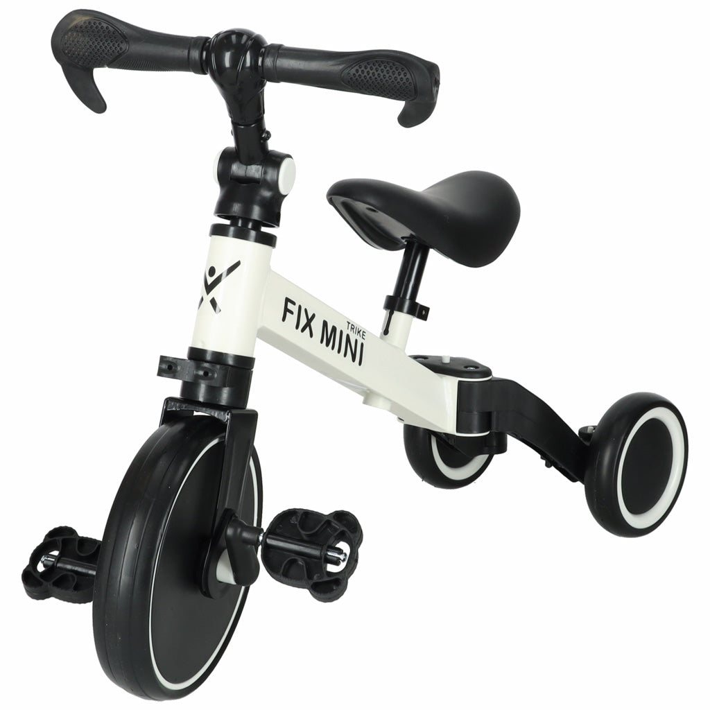 Rowerek biegowy Trike Fix Mini 3w1 z pedałami – biały