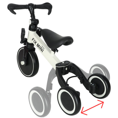 Rowerek biegowy Trike Fix Mini 3w1 z pedałami – biały