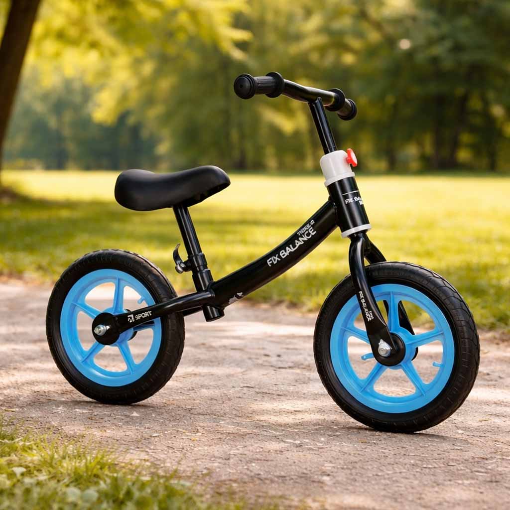 TRIKE Rowerek biegowy Fix dla dzieci – czarno-niebieski