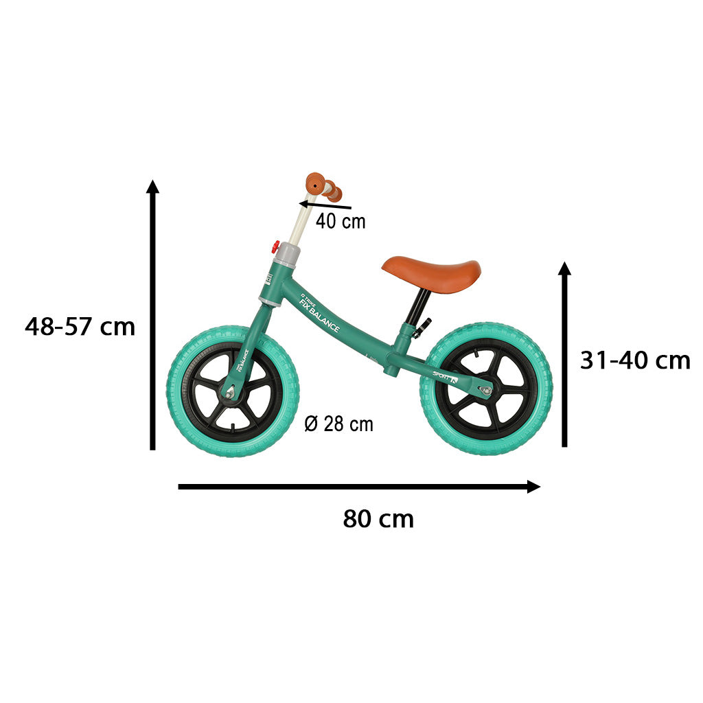 TRIKE FIX Balance Bike Turquoise for Kids 2–4 Years