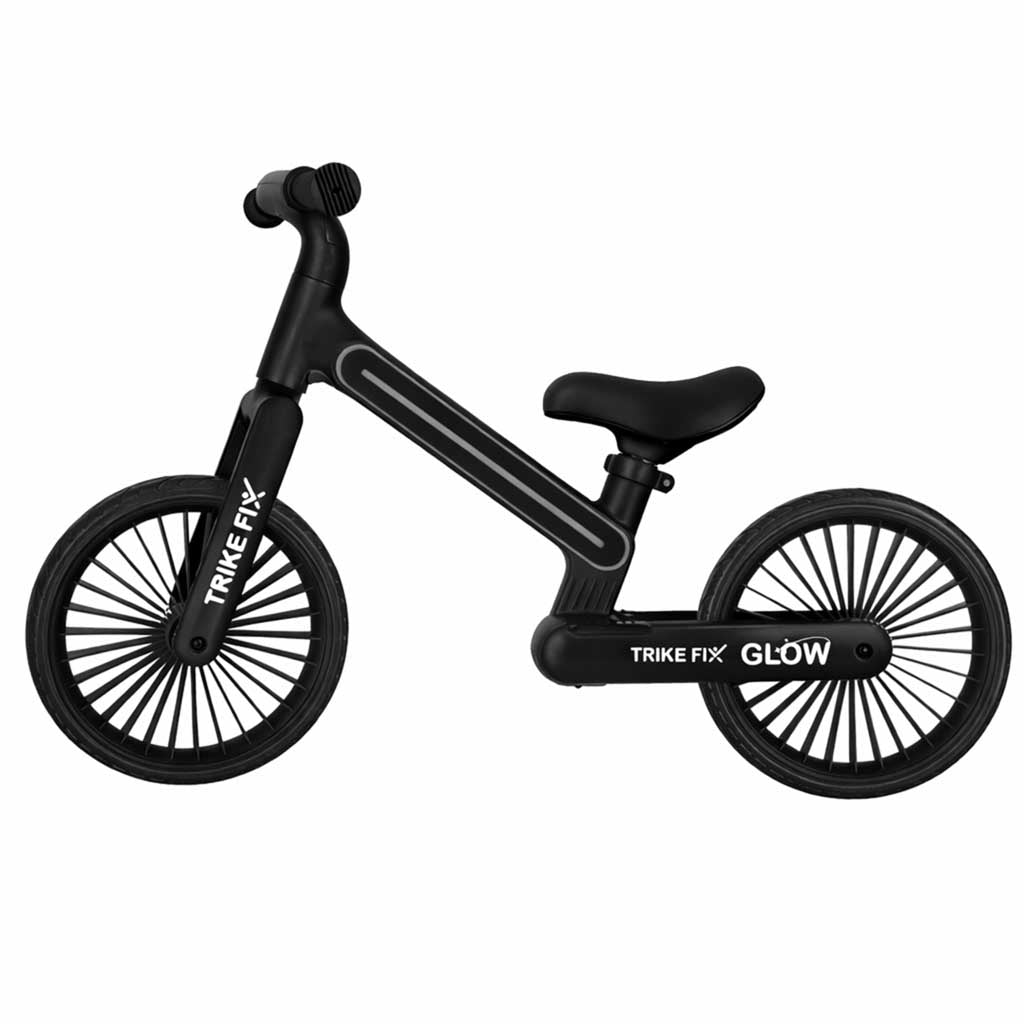 Rowerek biegowy TRIKE FIX Glow LED – czarny
