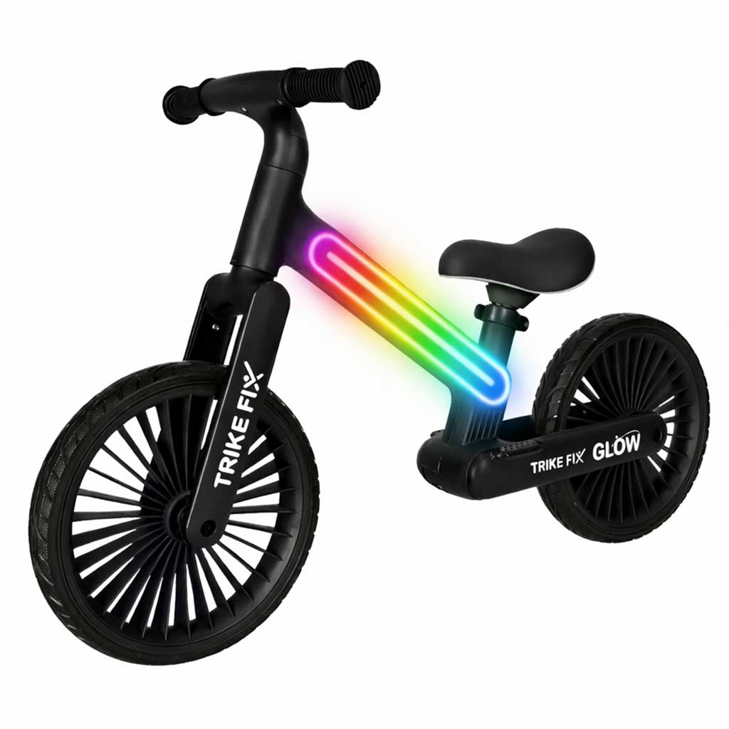 Rowerek biegowy TRIKE FIX Glow LED – czarny