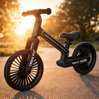 Rowerek biegowy TRIKE FIX Glow LED – czarny