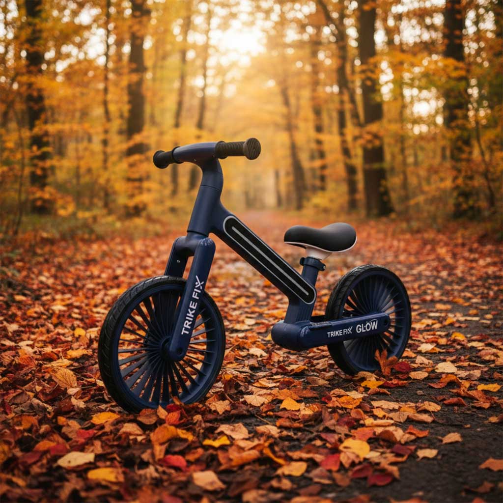 Rowerek biegowy TRIKE FIX Glow LED – granatowy
