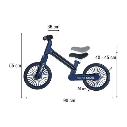 Rowerek biegowy TRIKE FIX Glow LED – granatowy
