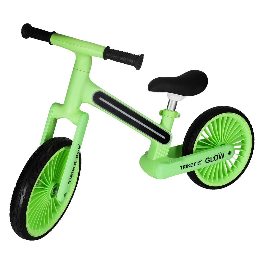 Rowerek biegowy TRIKE FIX Glow LED – neonowa zieleń