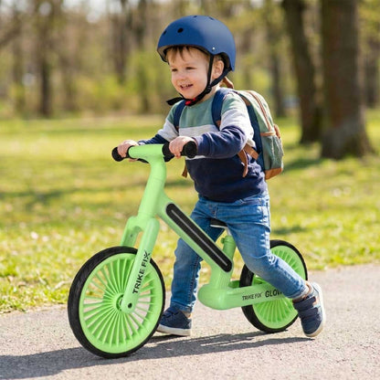 Rowerek biegowy TRIKE FIX Glow LED – neonowa zieleń