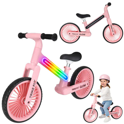 TRIKE FIX Glow LED Balance Bike – Pink