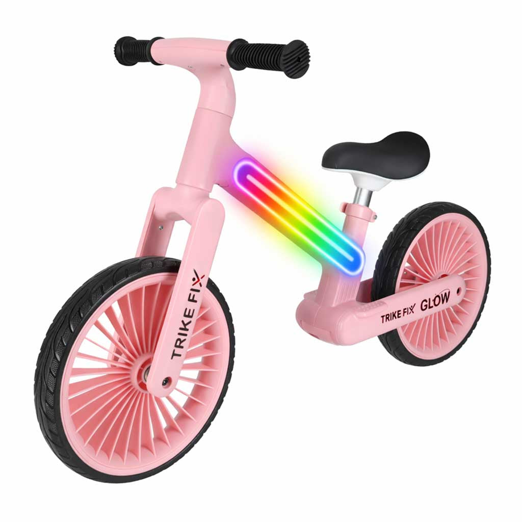 TRIKE FIX Glow LED Balance Bike – Pink
