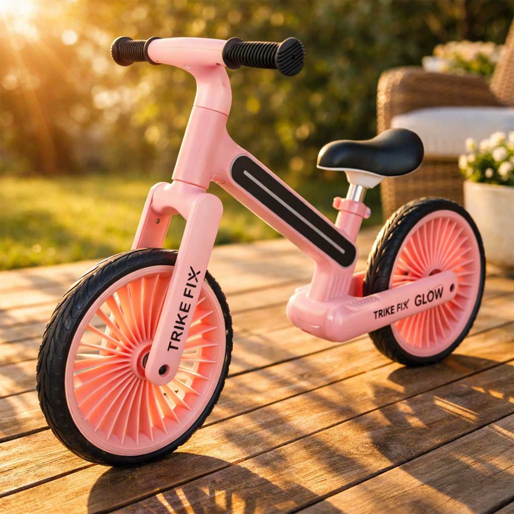 TRIKE FIX Glow LED Balance Bike – Pink