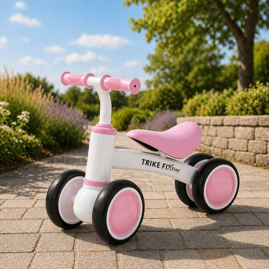 Rowerek biegowy Trike Fix Tiny 18M+ biało-różowy