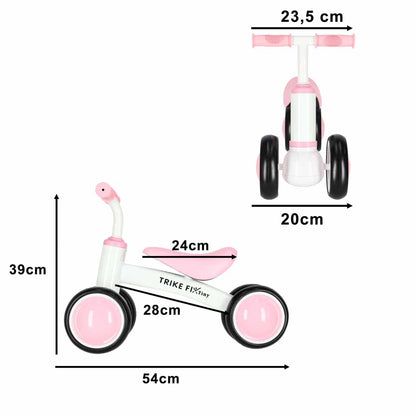 Rowerek biegowy Trike Fix Tiny 18M+ biało-różowy